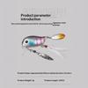 Micro Tappy Metal Sequins Rotating Spinner Spoon Fishing Lures 3.8Cm 5G Floating Wobblers Crankbait Bass Trout