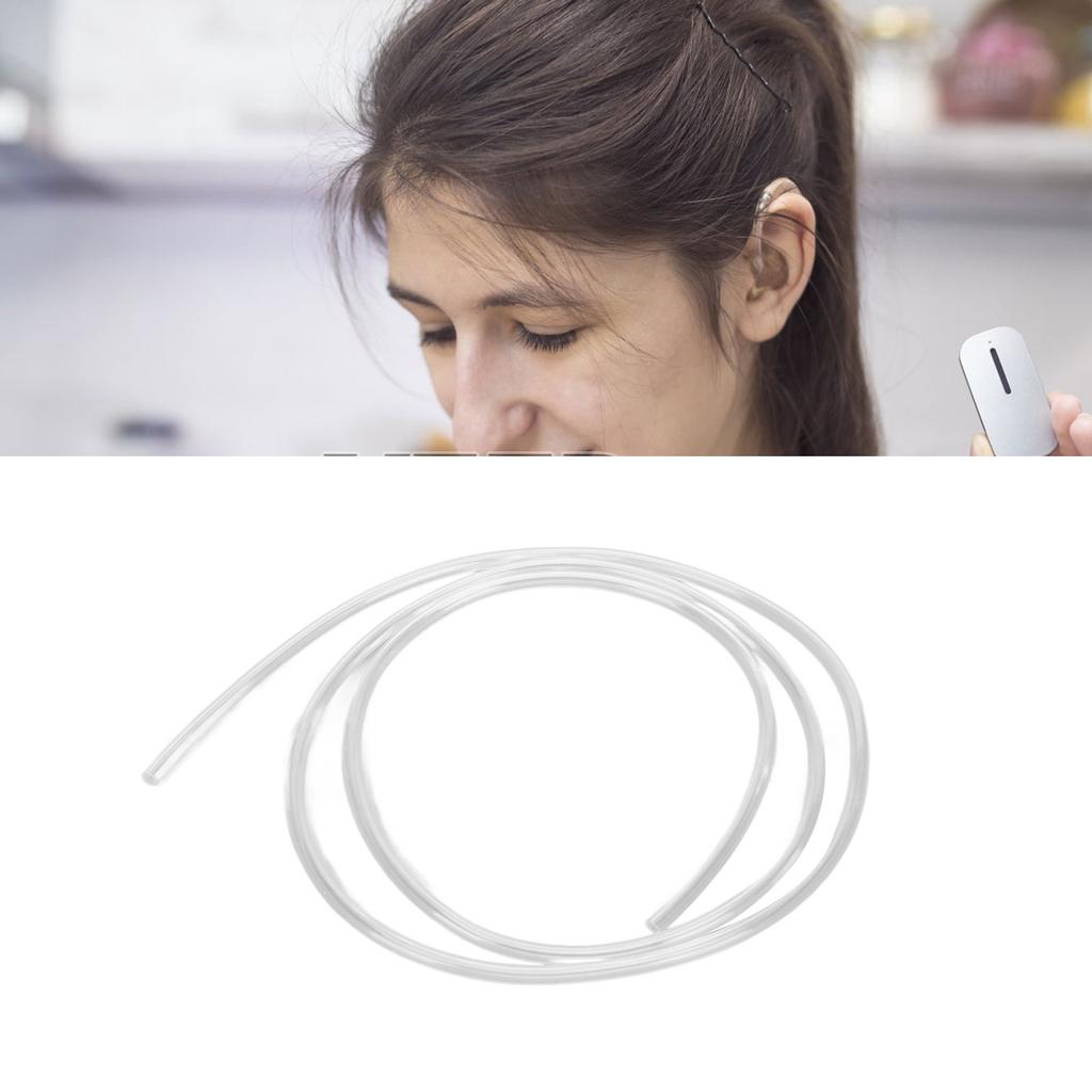 75cm Hörgeräte-Ohrpassstückschlauch Transparentes PVC Schallübertragung Feuchtigkeitsabweisend für Hinter-dem-Ohr-Hörgeräte