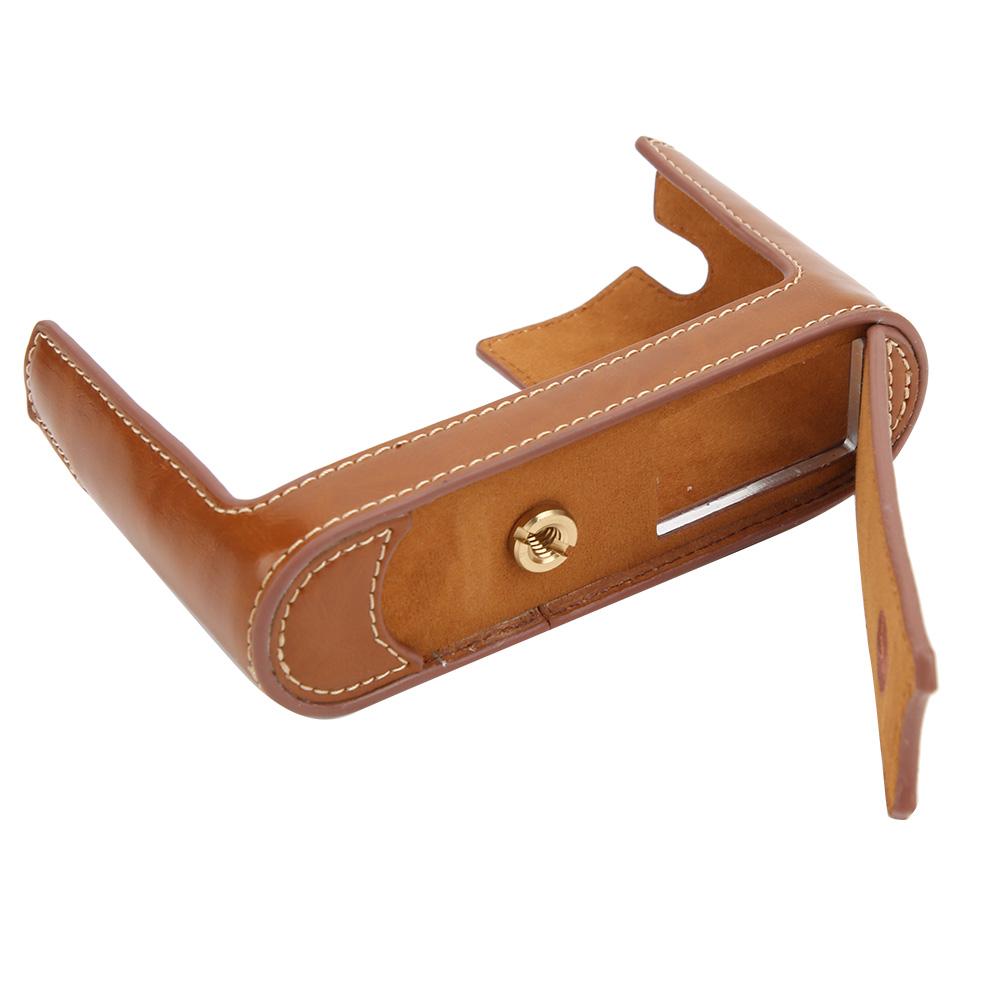 PU Leather Case ive Half Body Cover for Q Camera