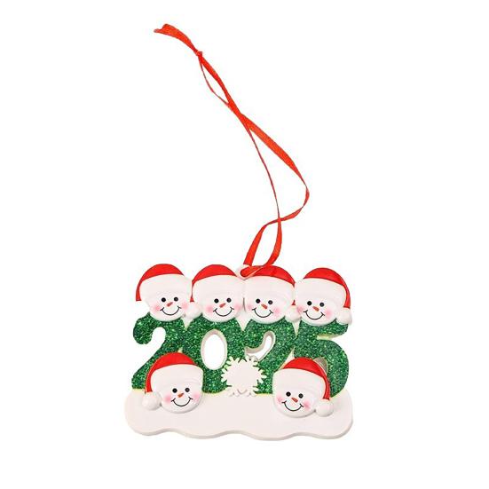 Personalized Christmas Ornaments 2025 Custom Family of 2/3/4/5/6 Snowman Ornaments for Xmas Tree Decor