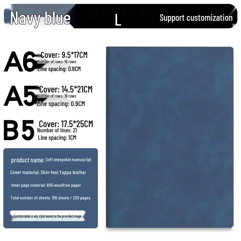 Custom Logo A5 Notebook with Buckle - Learning Planner, Office Business Stationery, Record Book, Gift Box