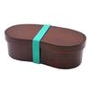 Mitani Yamanaka Lacquerware Bento Box, Single Tier, Antibacterial, Approx. 550ml, Microwave and Dishwasher Safe, Wappa-Style, Brown, Made In Japan, K1