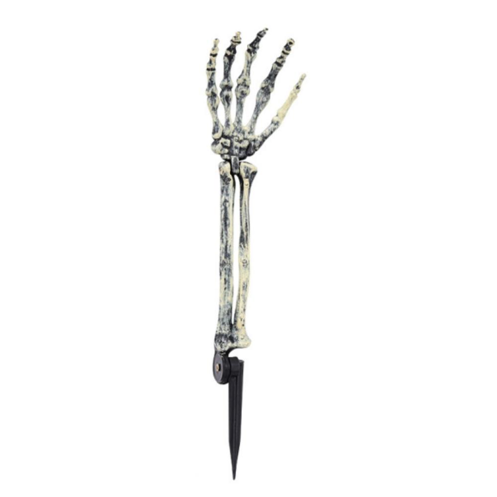 

3-6pcs Bone Skeletons Yard Ground Stakes Simulated Ghost Skull Hand Props Halloween Garden Outdoor Insert Party Decoration