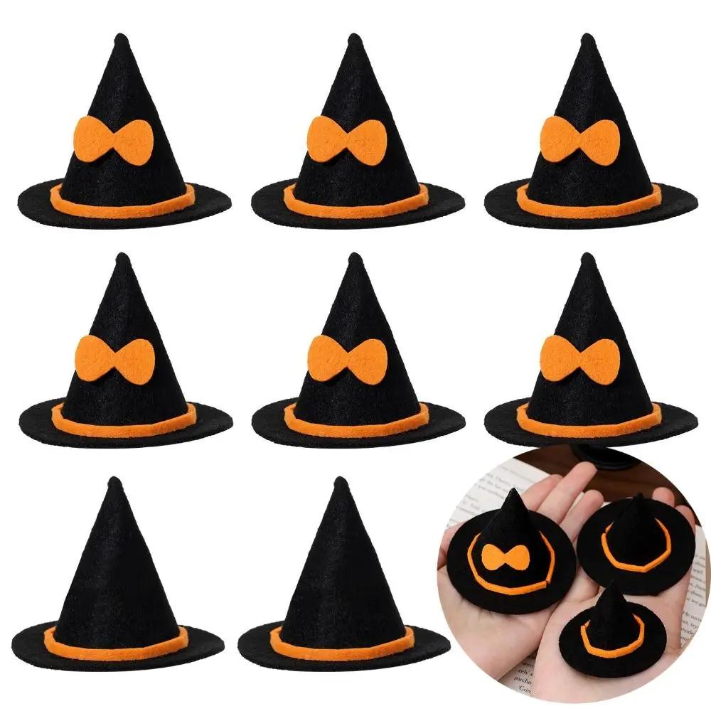 New Non-woven Halloween Witch Hat Small Craft DIY Decorations Doll Hat Miniature Cap Halloween Costume Accessory