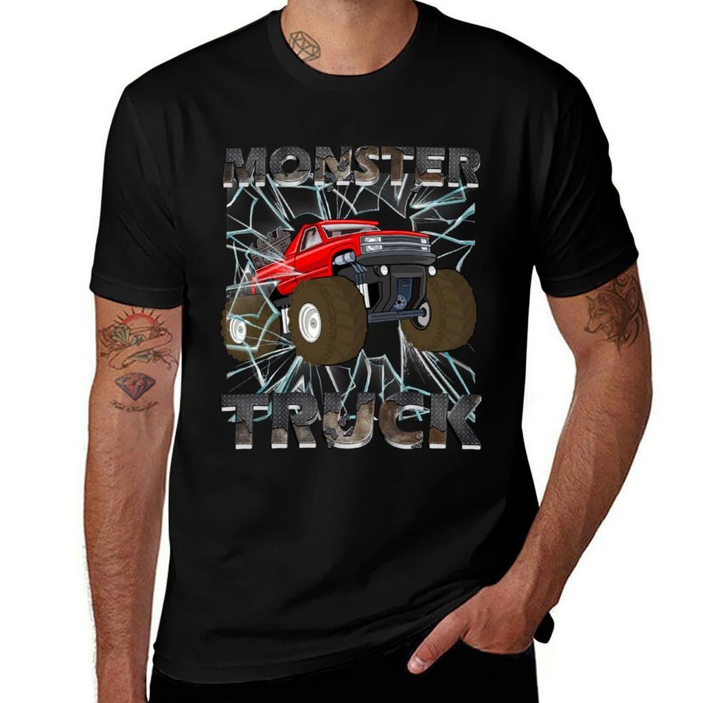 Monster Trucks TShirt man t shirt graphic man t shirts for men TShirt