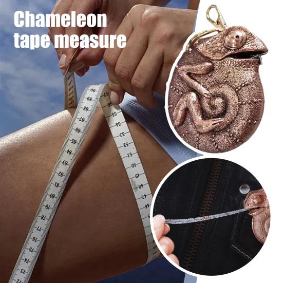 1/2Pcs Alloy Chameleon Retractable Tape Measure Portable Soft Flexible Measuring Tape Tailor Sewing Cloth Weight Loss Body Measurement Tape Ruler