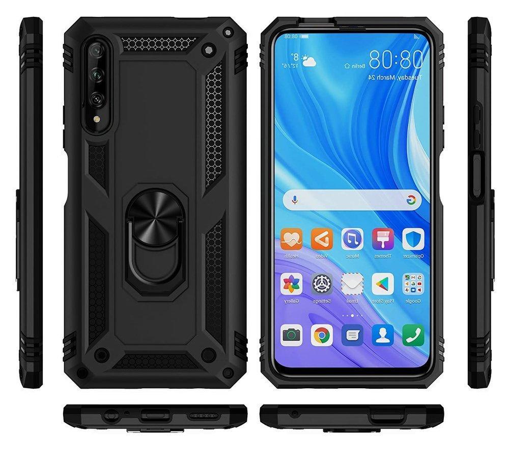 Armored Case for Huawei P Smart Pro, Nox Case Ring, Black