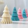 Diagonal Striped Christmas Tree Candle Mold Conical Shaped Soap Mould   Craft Making