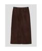 8SECONDS Poly Peach Belted Skirt Brown
