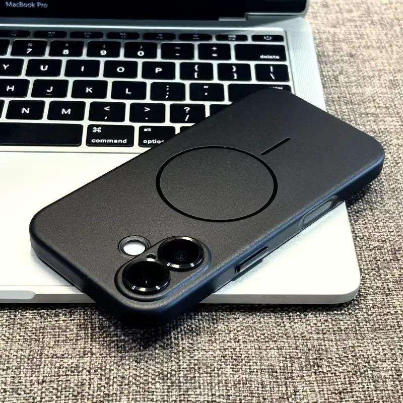 Zaawansowane TPU w jednolitym kolorze, odpowiednie dla Apple 17 16promax, magnetyczne etui na telefon 15, folia na obiektyw