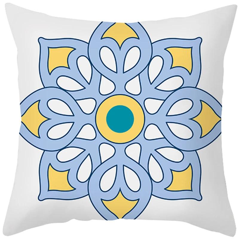 Peach Skin Hug Pillowcase Nordic Simple Color Pattern Sofa Cushion Cover Office Cushion Pillow Case To Customize