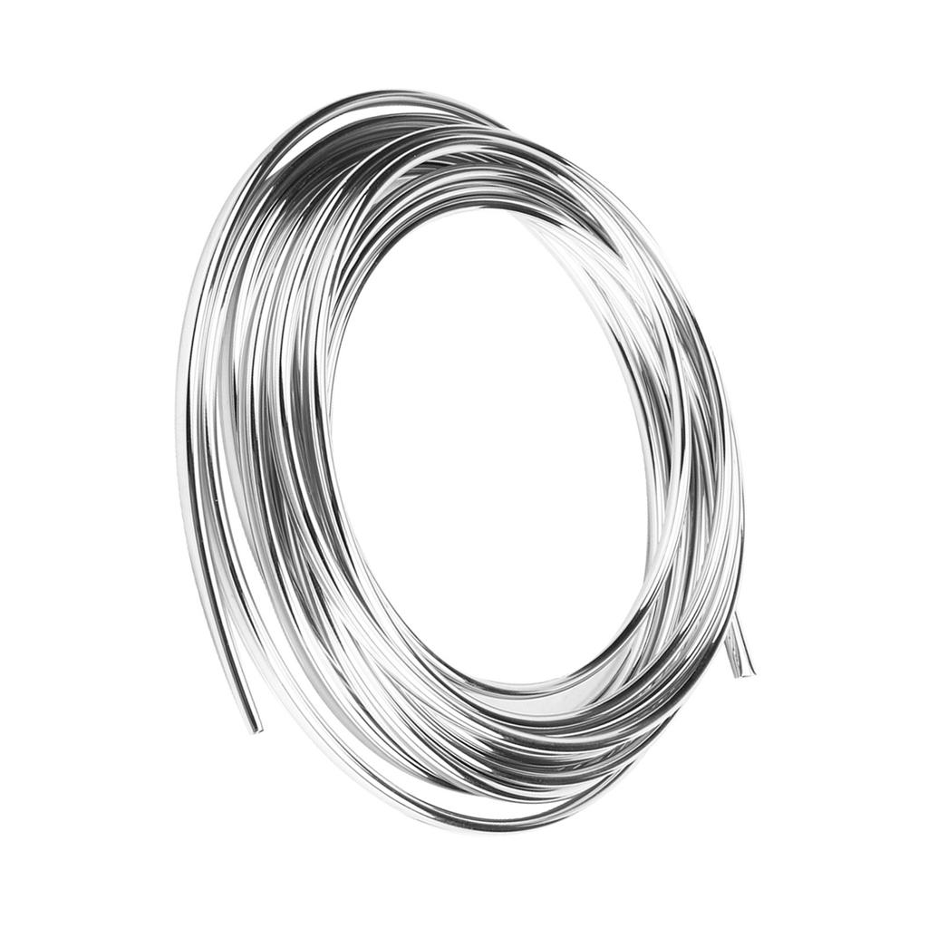 6m19.7ft Black Car Door Edge Moulding Trim Strip Scratch Guard Protector Cover Mold (Silver)