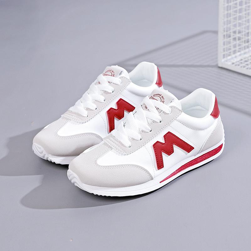 Spring new student little white board shoes women's simple and lightweight virtue shoes niche versatile casual running shoes wear-resistant