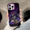 Spiel GI Kujou Sara Handyhülle für iPhone 17 16 15 14 13 12 11 X XR XS 8 7 Air Pro Max Plus Lila Transluzente Hülle