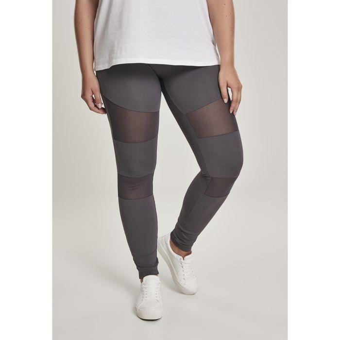 Legging femme grandes tailles - Urban Classic - Mesh - Élastique - Couleur rouge - Coupe loose