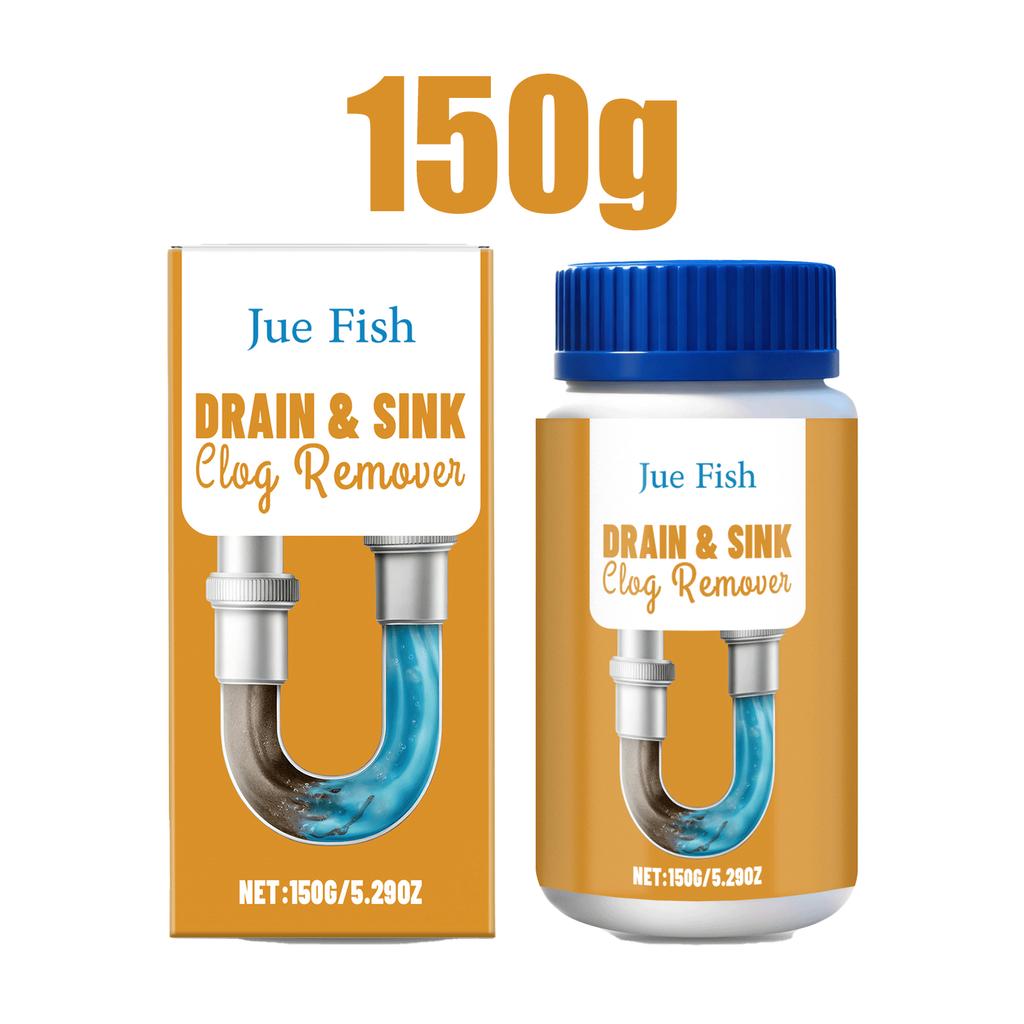 Drain Clog Remover Powder Pipe Dredge Agent Hair Grease Dissolver Kitchen Sink Bathroom Unblocker Fast Cleaning Tool 150g