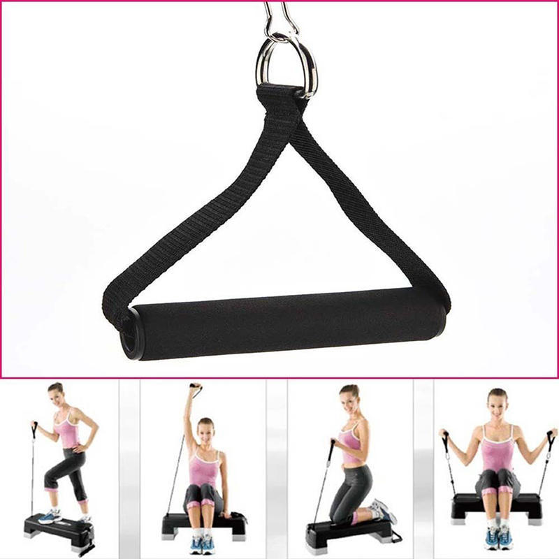 Tricep Rope Cable Gym Attachment Handle Bar Dip Station Resistance Exercise