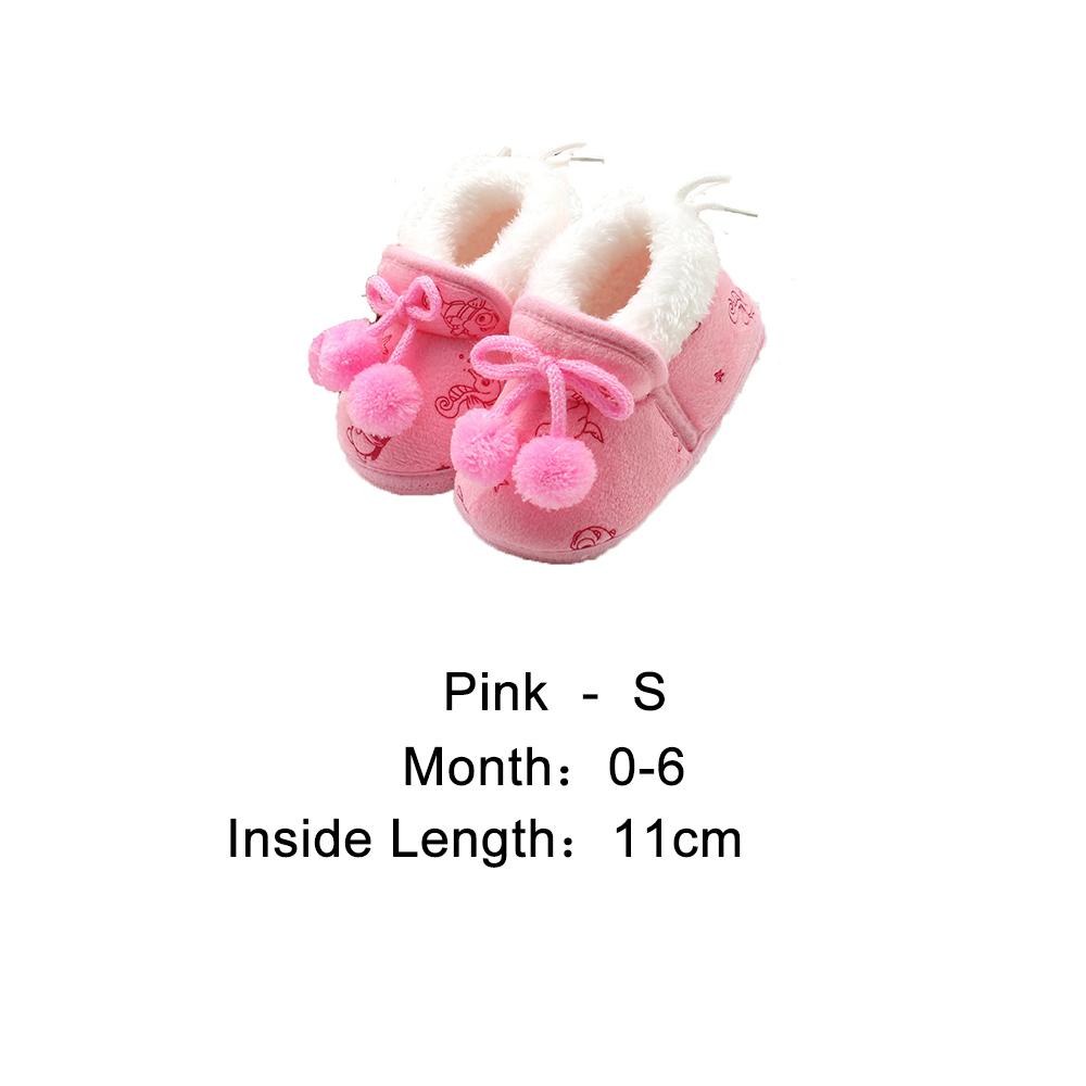Princess Soft Soled Infant Bowknot First Walkers Baby  Shoes Winter Boots