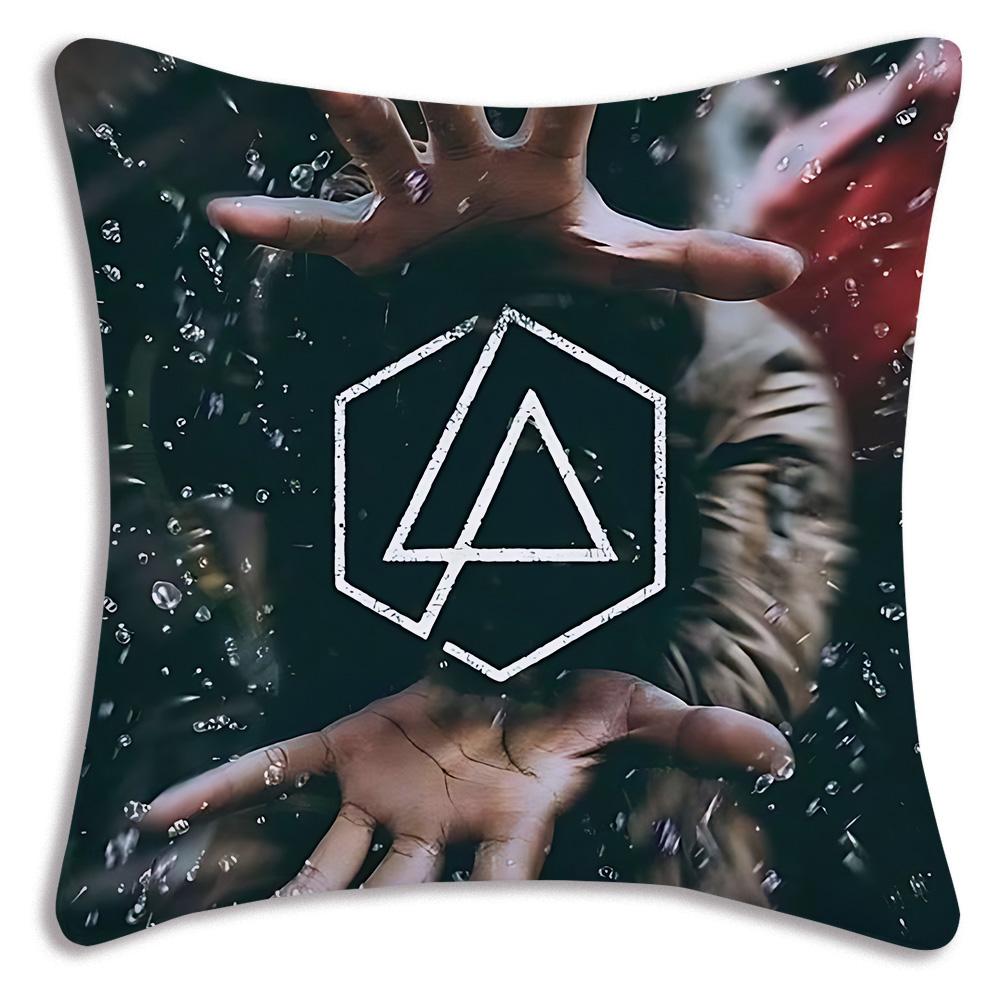World Famous Rock Band Linkin P-Park Pillow Covers Sofa Decorative Home Double-Sided Printing Short Plush Cute Cushion Cover