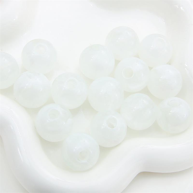 Two-Tone Acrylic Oval Bead for DIY Ancient Style Bracelets and Necklaces