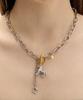 Vvv [Set] Baby Pony Drop Chain Surgical Necklace + Bracelet