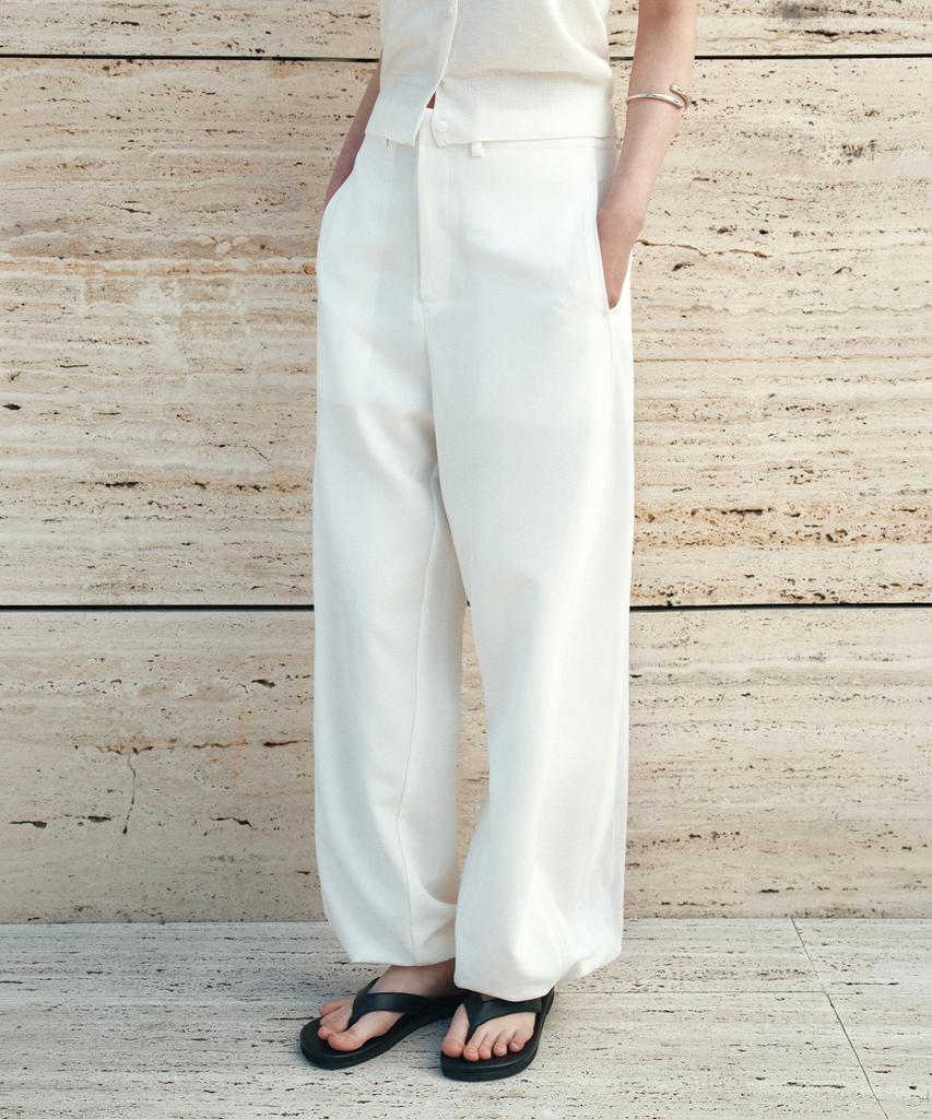 Siyajyu Sipt7199 Comfortable Jogger Pants_Cream