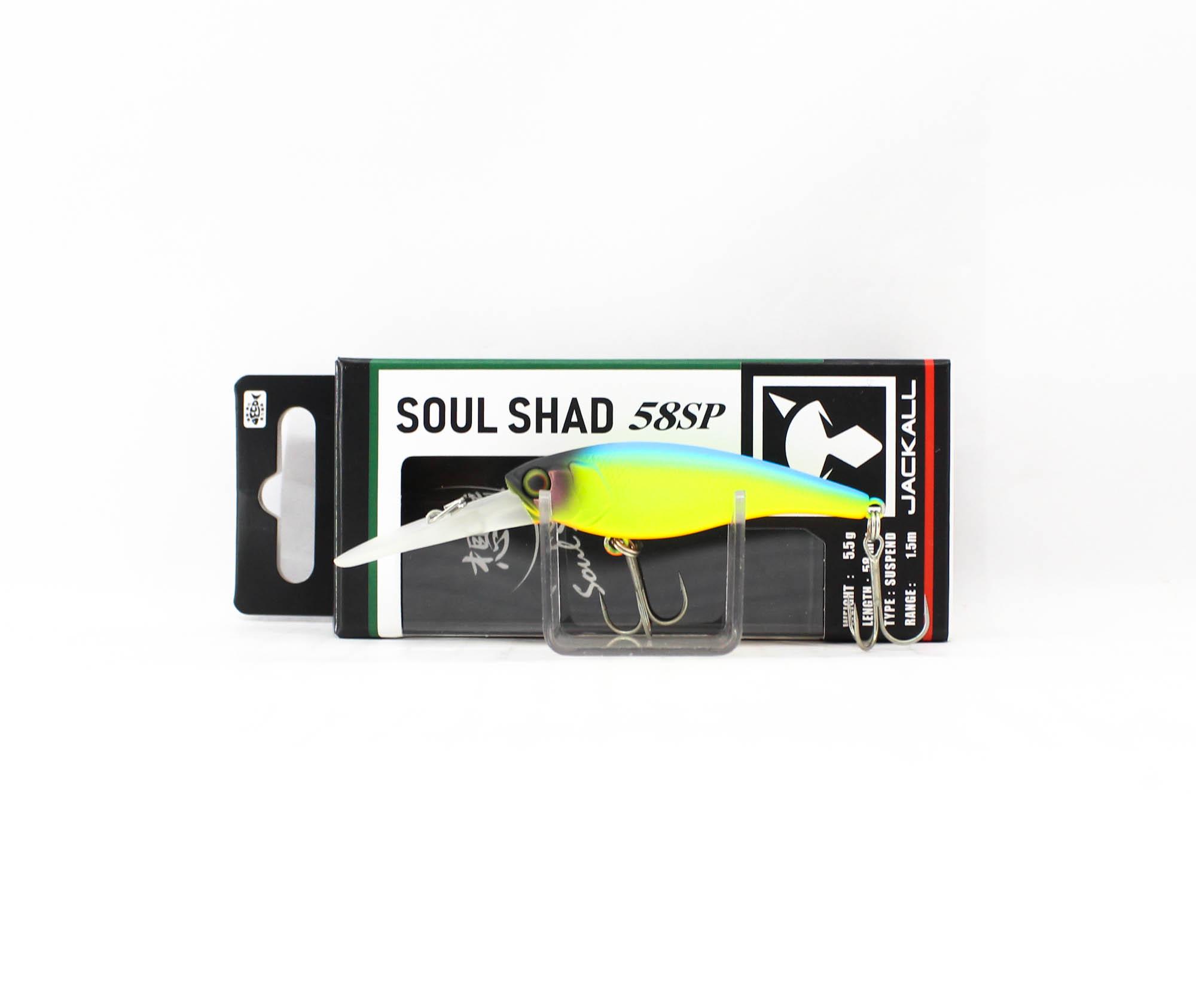 Jackall Soul Shad 58SP Suspend Lure Blue Back Chartreuse (5047)