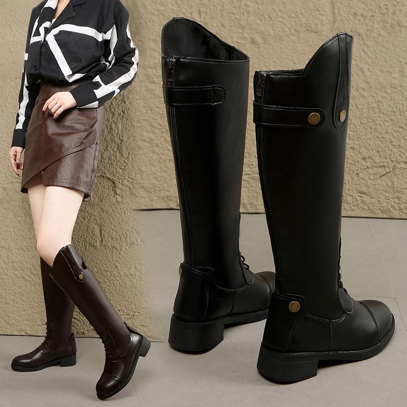 Buty Jeździeckie Skórzane Artykuły Jeździeckie Długie Buty Sprzęt do Jazdy Konnej Antypoślizgowe Ultra Obuwie Odporne But Jeździecki