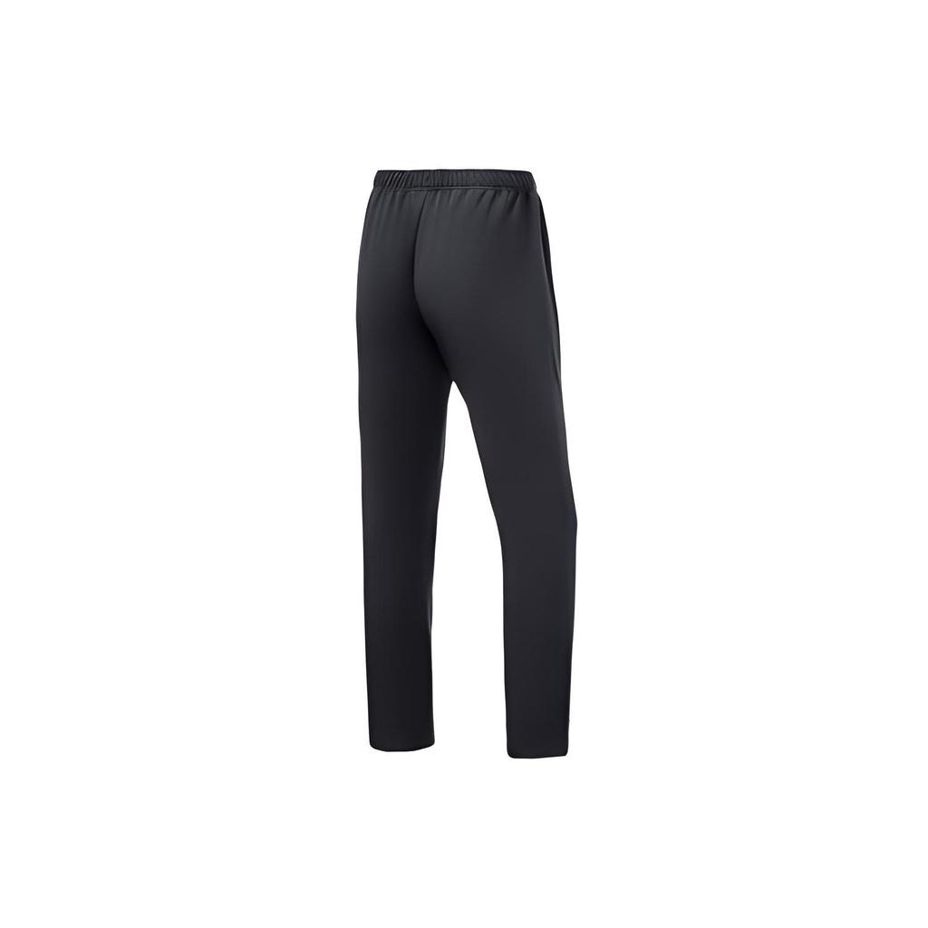 Li Ning Fitness Series Fleece Lined Straight Leg Sports Pants Women Pants Black AYKR758-1