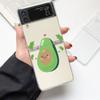 Cute Avocado Baby Yoga Fashion Phone Case For Samsung Galaxy Z Flip 3 4 5 6 7 Hard Folding Z Flip4 PC Cover Protector Gift