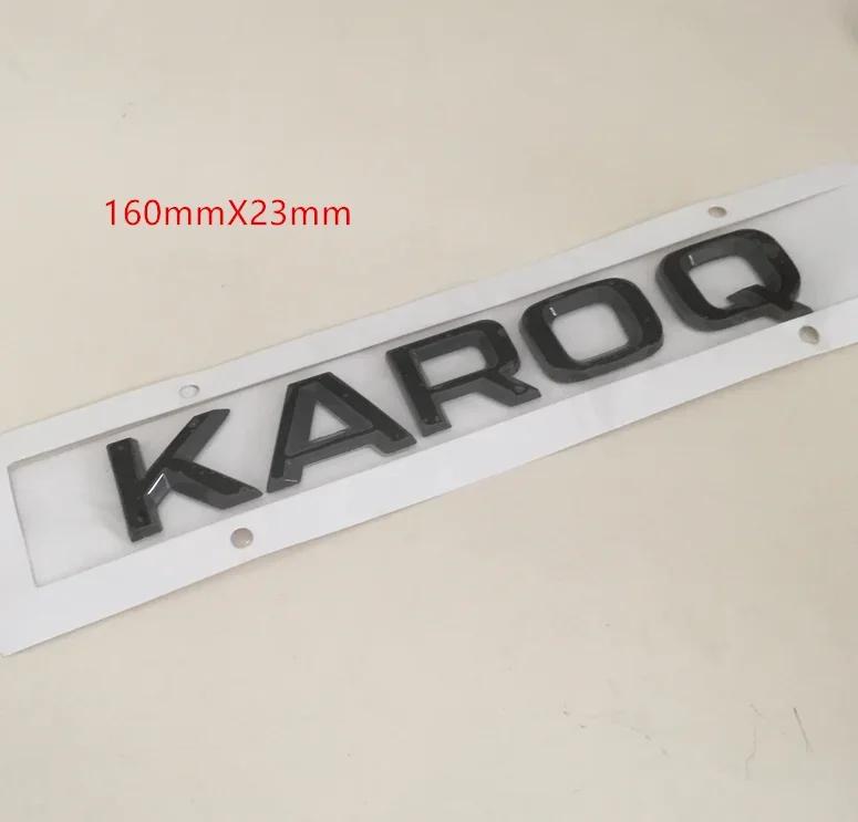AAAIY1 1pcs 3D ABS KAROQ High Quality Silver/black Car Letter Emblem Rear Tail Trunk Decals Badge Sticker Decal Styling For Skoda