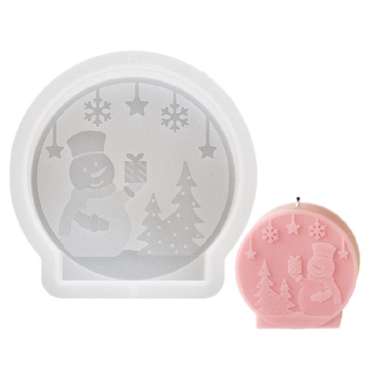 Easy to Use Unique Figurines Moulds Craft Molds Christmas Series Easy Demolding Molds Silicone Texture for Hand-Making