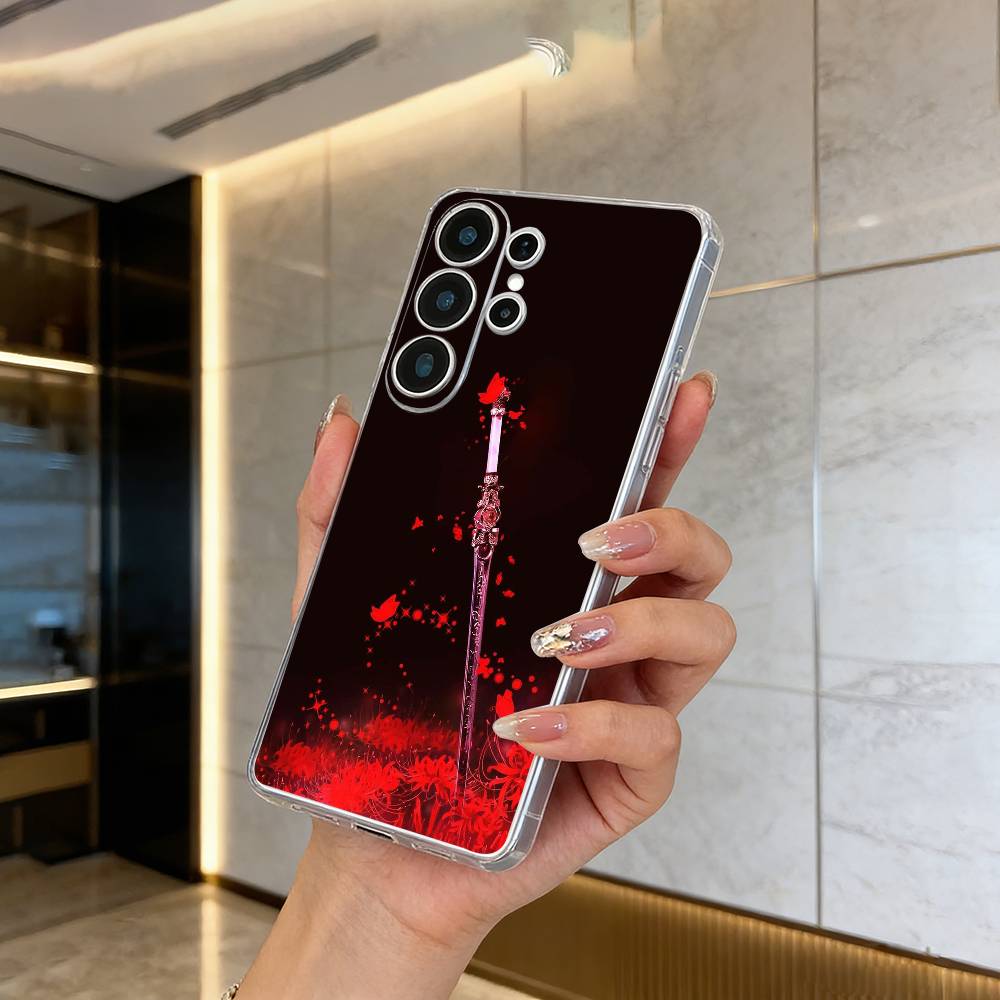 

Tokyo-Red Spider Lily-Ghoul Clear Soft Silicone Phone Case forSamsung S25, S24, S21, S22, S23, S30, Ultra, S20, Plus Samsung S23plus5G