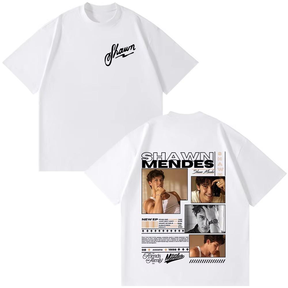 Rapper Shawn Mendes Tour Album 2025 Graphic T Shirt Men Women Hip Hop Fashion Short Sleeve T-shirts Cotton Casual Tee Shirt Tops