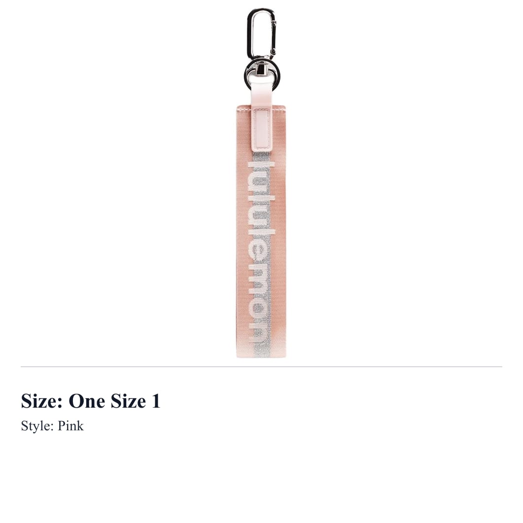 Lululemon Keychains Unisex Pink/WRTL/GOLD/BONE LU9BGQS One
