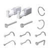 Nasenpiercing-Set, Einweg-Steril-Piercing-Einheit, Nasenpiercing-Werkzeug