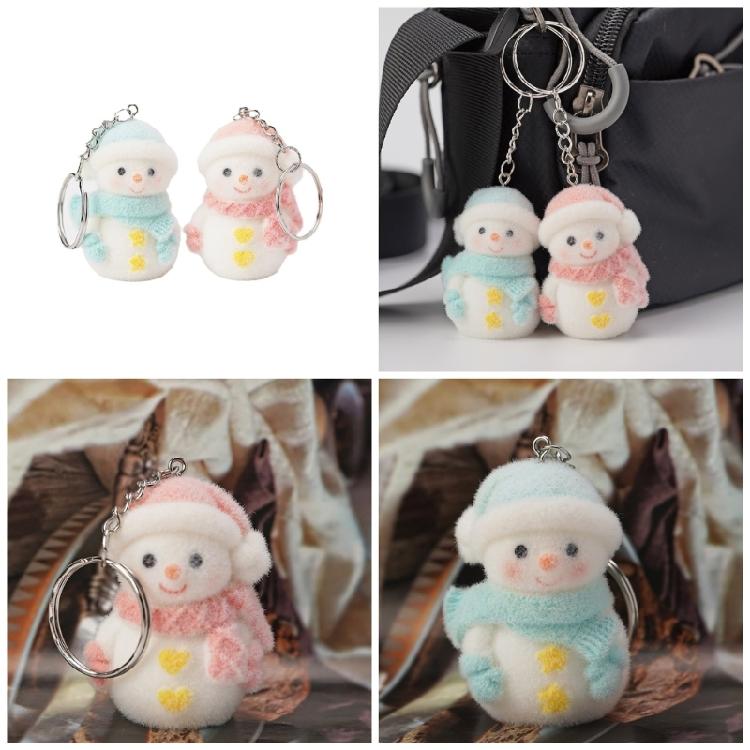 Multipurpose Snowman Keychain Pendant Charm for Personalizing Your Space with Festival Decoration Home Decoration