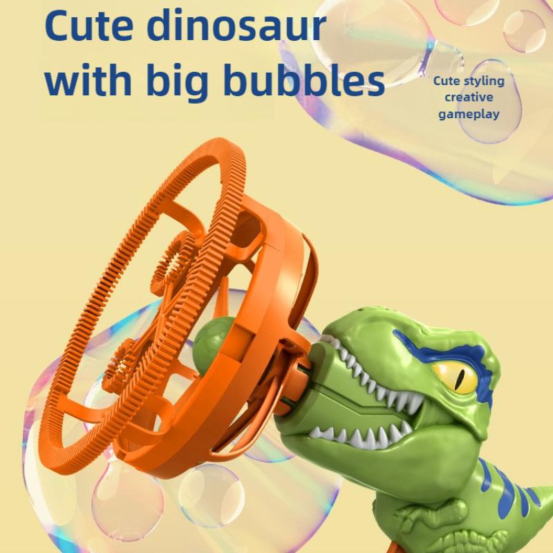 Electric Fan Bubble Gun Toys For Kids Dinosaur Soap Bubble Blower Children Bubble Machine Maker Children Summer Outdoor Bath Toy