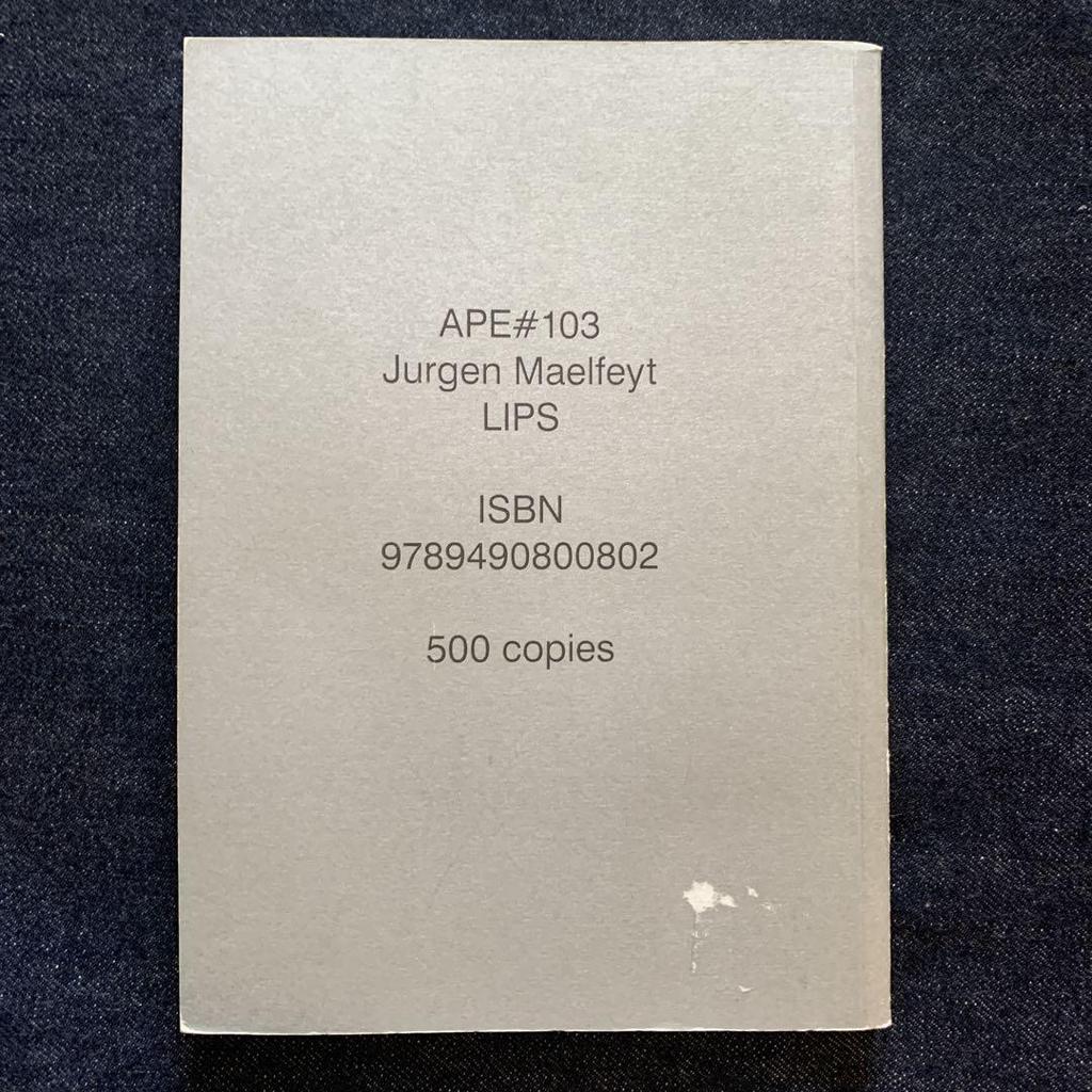 [USED] Jurgen Maelfeyt LIPS Photo Book Limited Edition