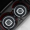 2Pcs Car Anti Slip Coaster Anti-noise Water Cup Pad Cushion Car Styling For Nissan Nismo X-trail Almera Qashqai Tiida Teana