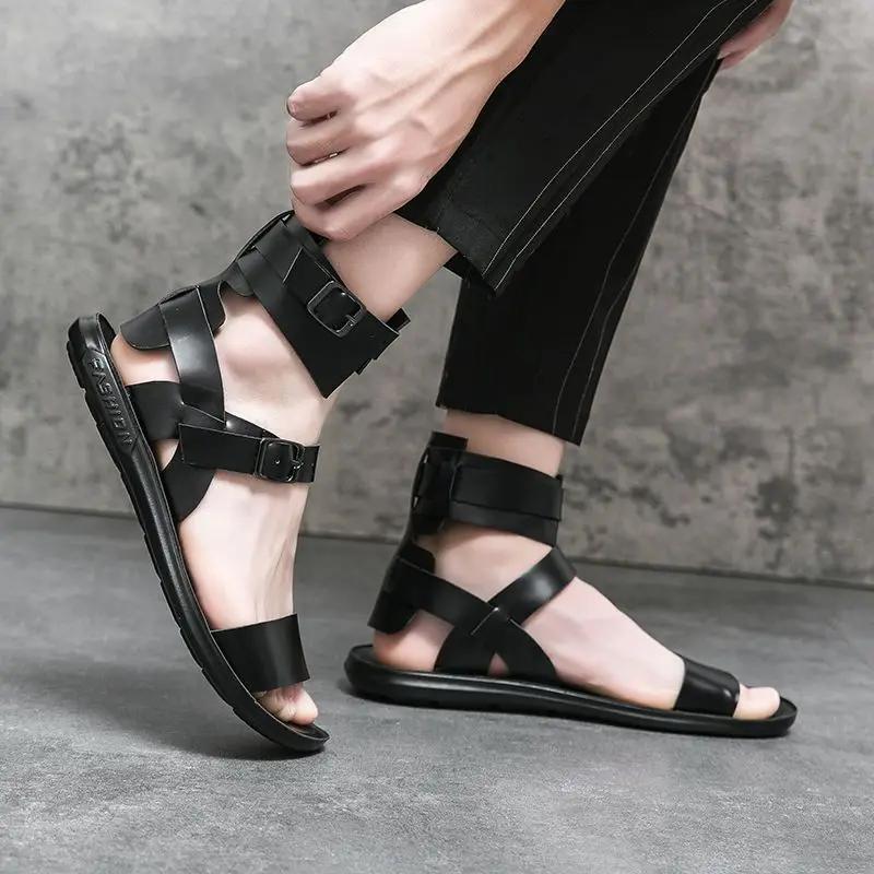 Fashion Beach Man Sandals Outdoor Number 41 on Offer Summer Sale Original Breathable Comfortable Trend 2025 Adult Pvc 39 Shoes for Men