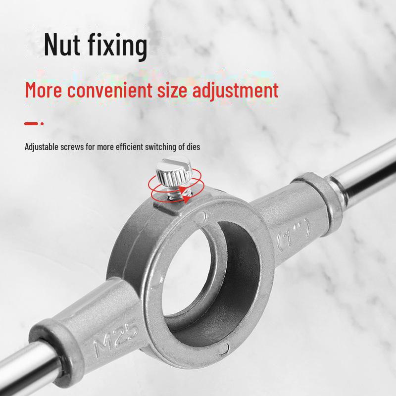 Set Tarozi și Filiere din Oțel Aliaj de Calitate Industrială, Metric M3-M12, 8 Piese