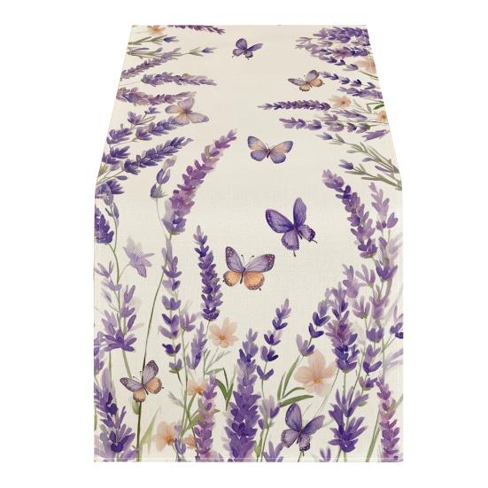 

Дорожка для стола с рождественским цветочным принтом, машинная стирка, украшение для домашней вечеринки, дорожка для стола, защищает стол от жары, царапин, пятен, скатерть One Size B