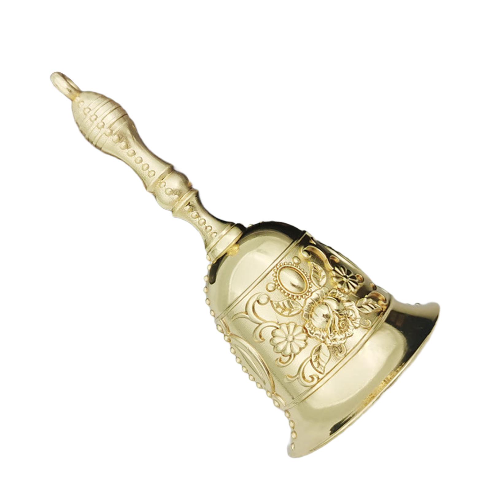 Громкие Винтажные Металлические Звонки Ручные Колокольчики Изысканные Дизайны Многоцелевые Ручные Колокольчики для Школы Церкви Отеля Рождества Свадьбы