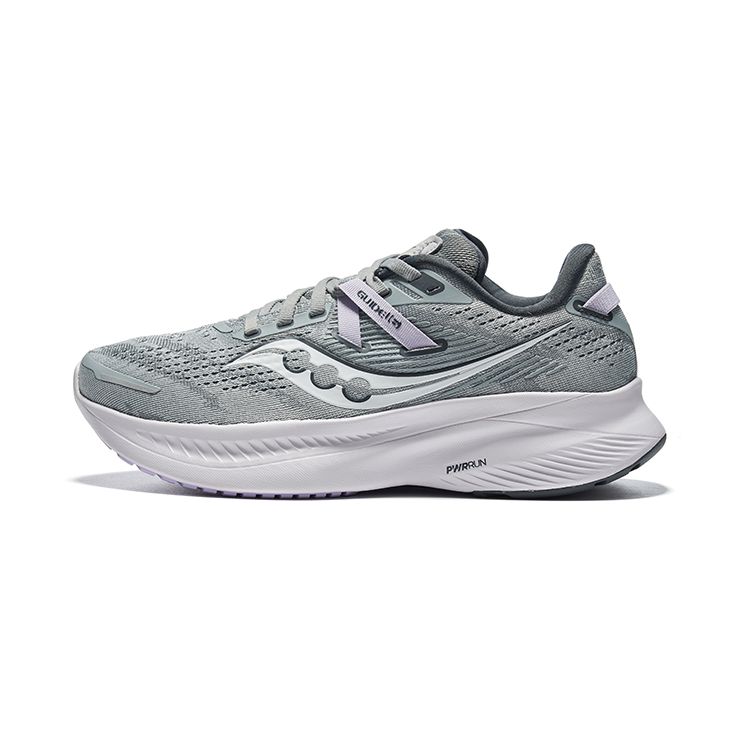 Saucony Guide 16 Comfortable Fabric Cushioning Breathable Low-Top Marathon Running Shoes Women sneaker Gray Purple S10810-22