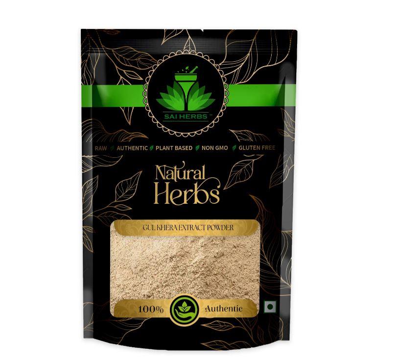 SAI HERBS Gul Khera Extract Powder - Gul Khaira Extract Powder - Alcea Rosea Extract (100 g)