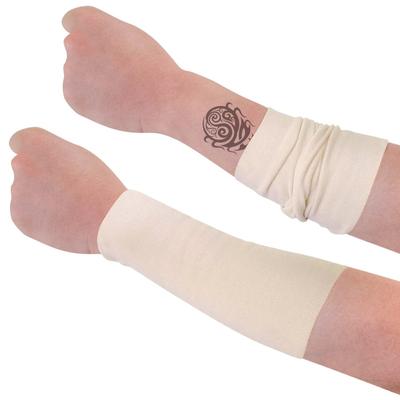 Tetovací náušnice Pines Tattoo na paži, malé, 2 kusy, béžové