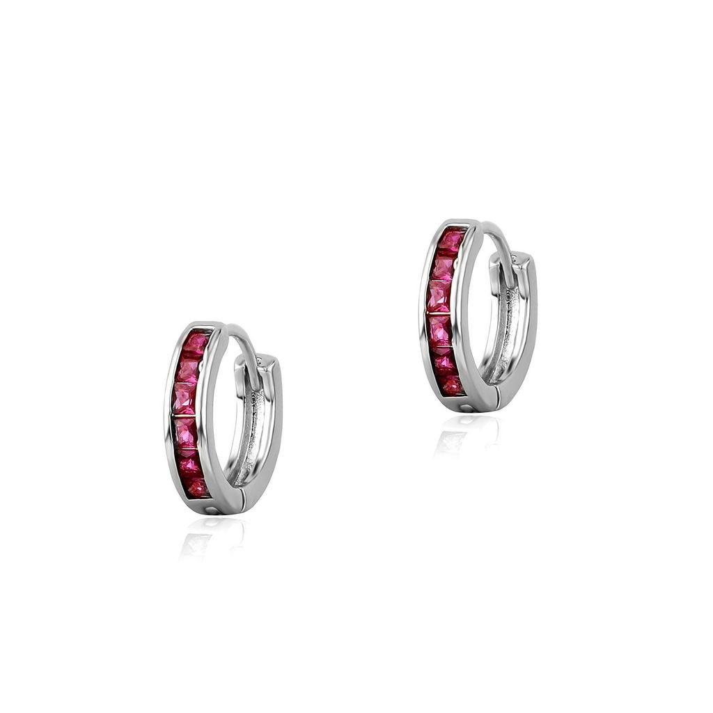 Colorful Square Diamond Stud Earrings: Autumn & Winter European American Fashion