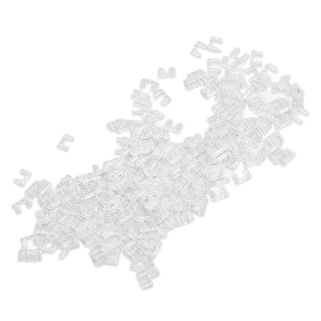 200 Stück Randlose Brillen Kompressionshülse Transparentes Plastik Befestigungszubehör Werkzeuge Randlose Fassungen Mou