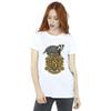 Harry Potter Womens/Ladies Hufflepuff Sketch Crest Cotton Boyfriend T-Shirt